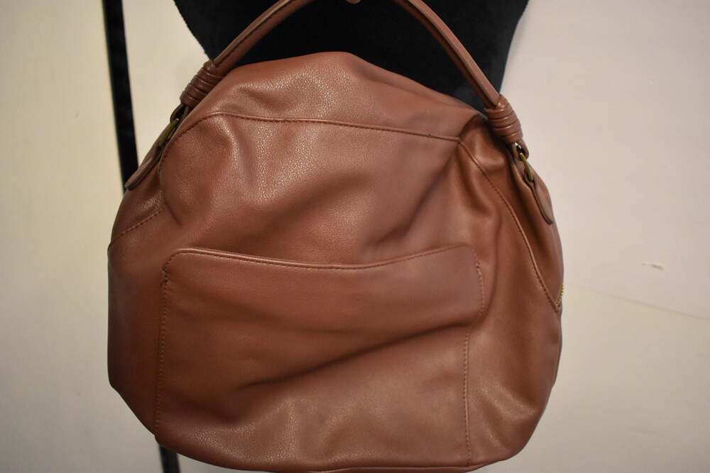 Universal Thread Brown Faux Leather Slouchy Hobo Shoulder Bag